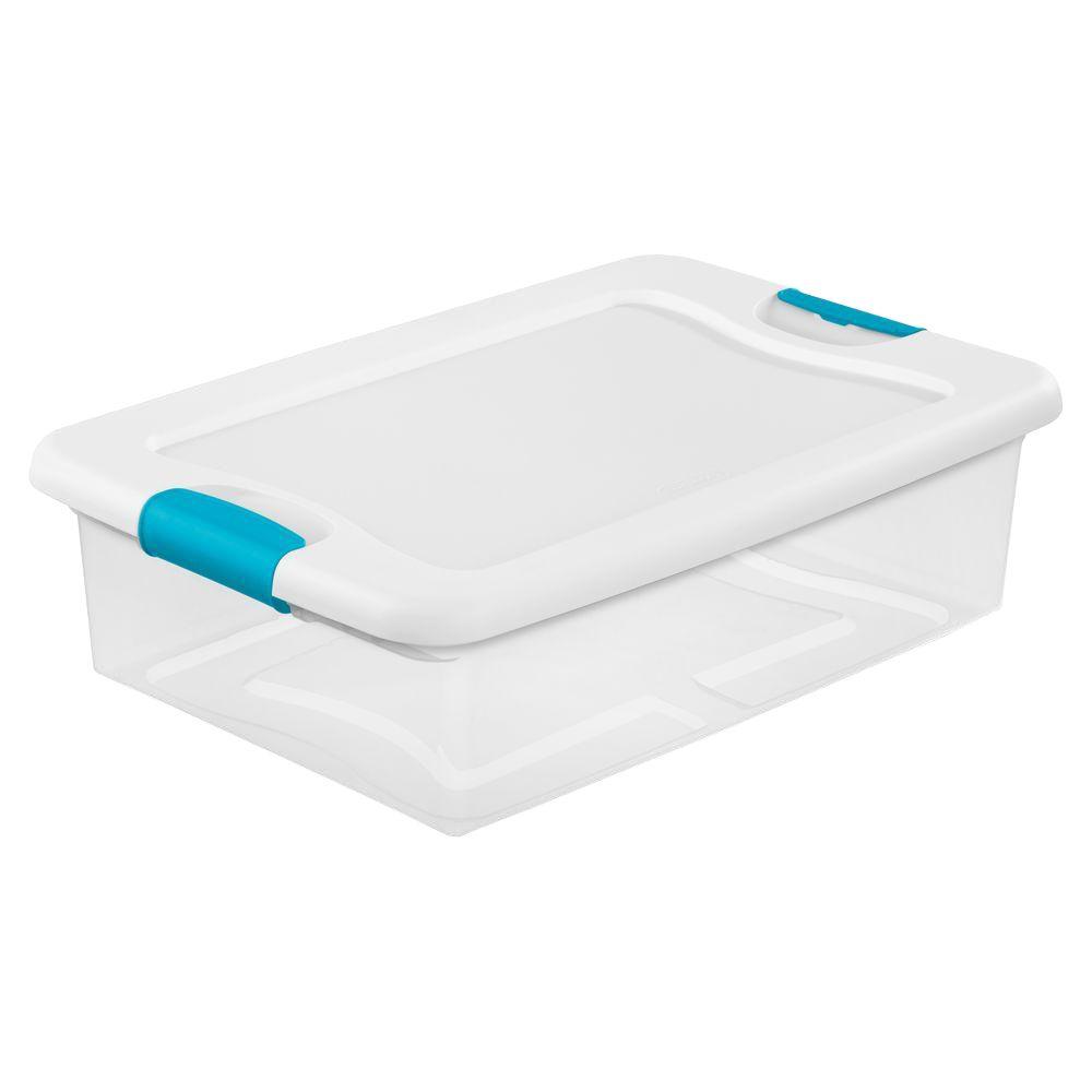 Storage Containers Organization The Home Depot 32 Qt Latching Storage Box