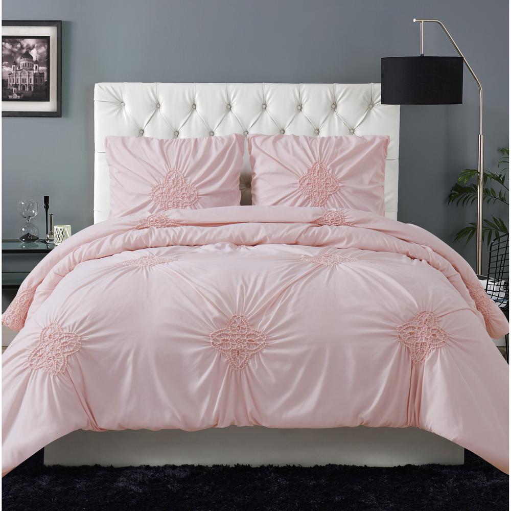 blush queen comforter set