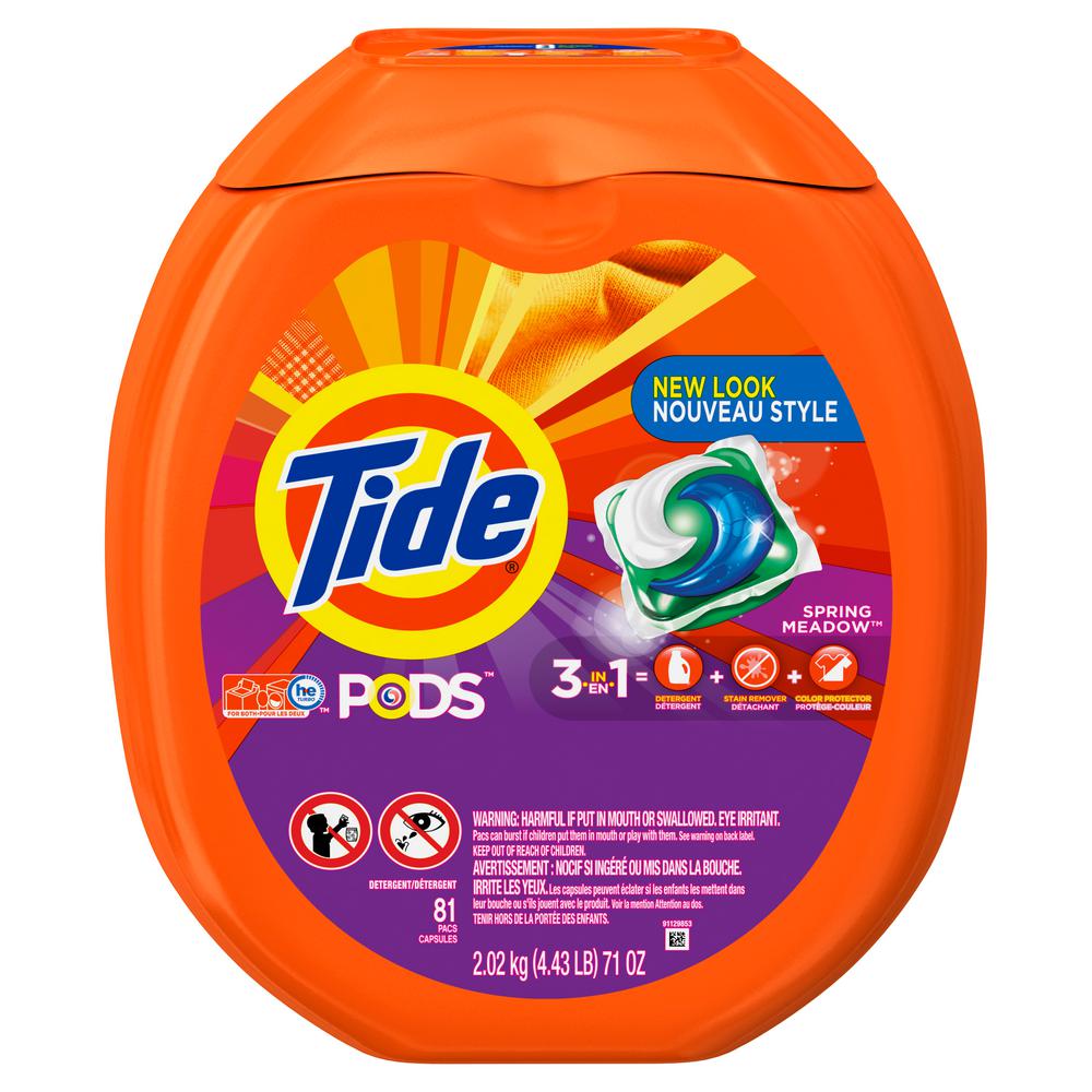 Tide Pods Spring Meadows Laundry Detergent (81-Count)-003700091781 ...