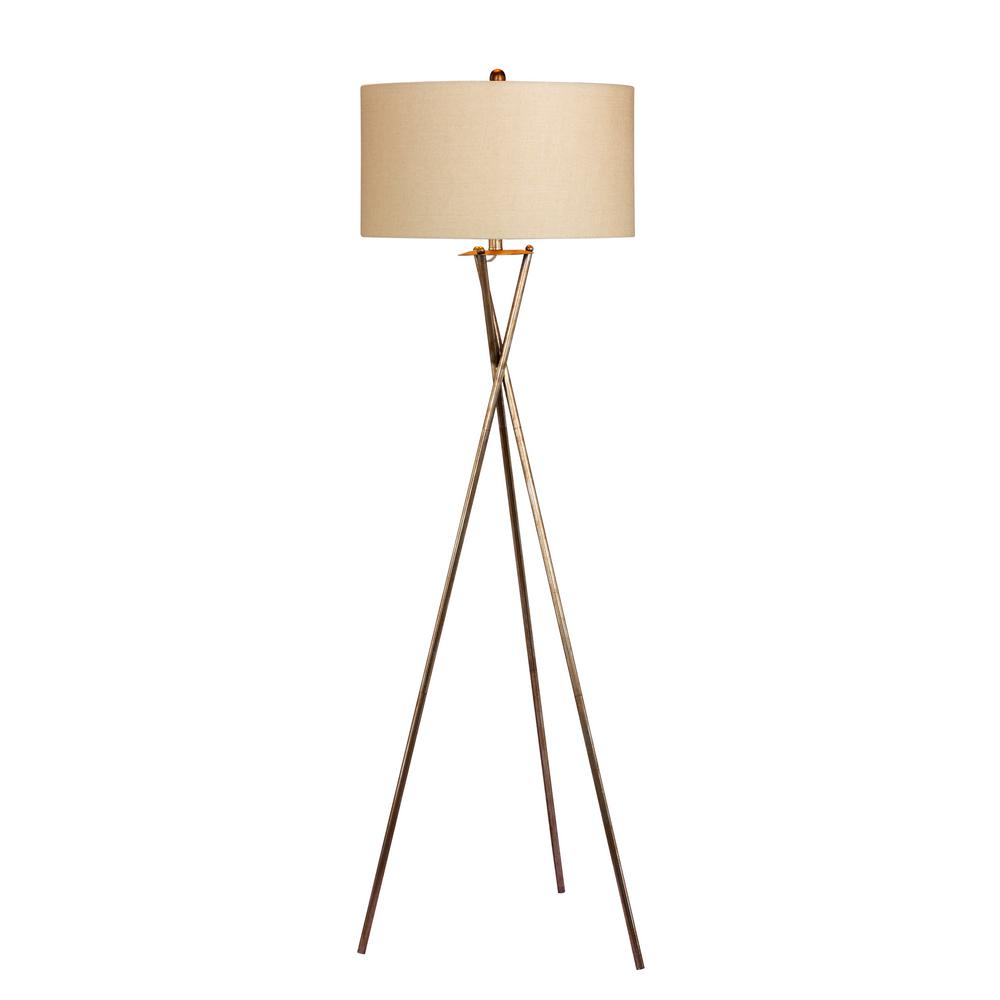 silver tripod floor lamp