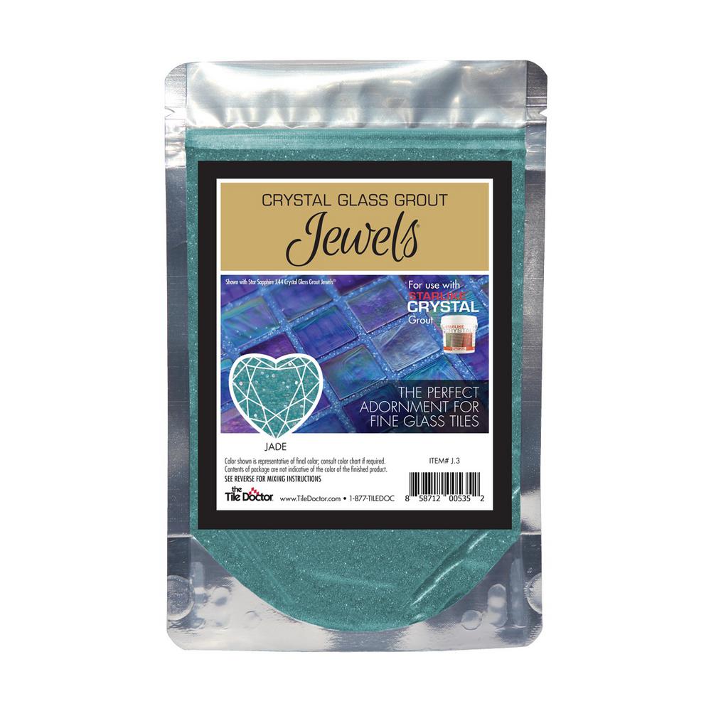 The Tile Doctor Crystal Glass Jewels Jade Additive J 3 Home Depot The Tile Doctor Crystal Glass Jewels Jade Additive