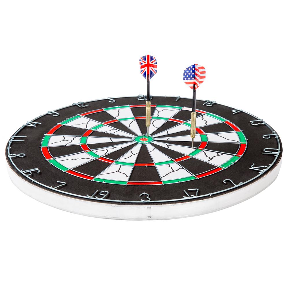 17/'/'Dart Board Tip Double Sided Hanging Dartboard Portable Family Game Darts Set