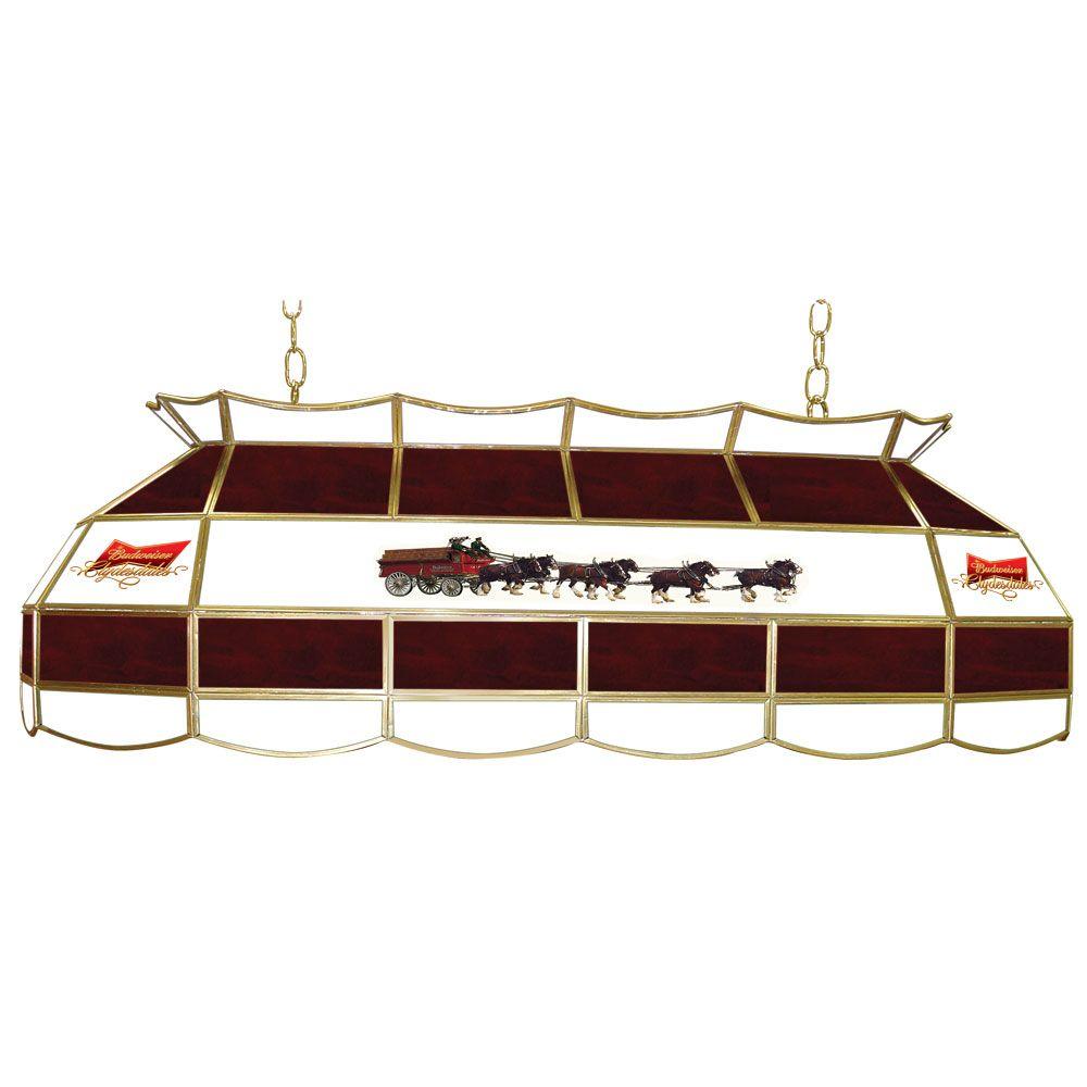 Trademark Global Budweiser Clydesdale 3 Light Stained Gl Hanging Tiffany Lamp Ab4000 Cly The Home Depot Trademark Global Budweiser Clydesdale 3 Light Stained Gl Hanging Tiffany Lamp Ab4000 Cly The Home Depot