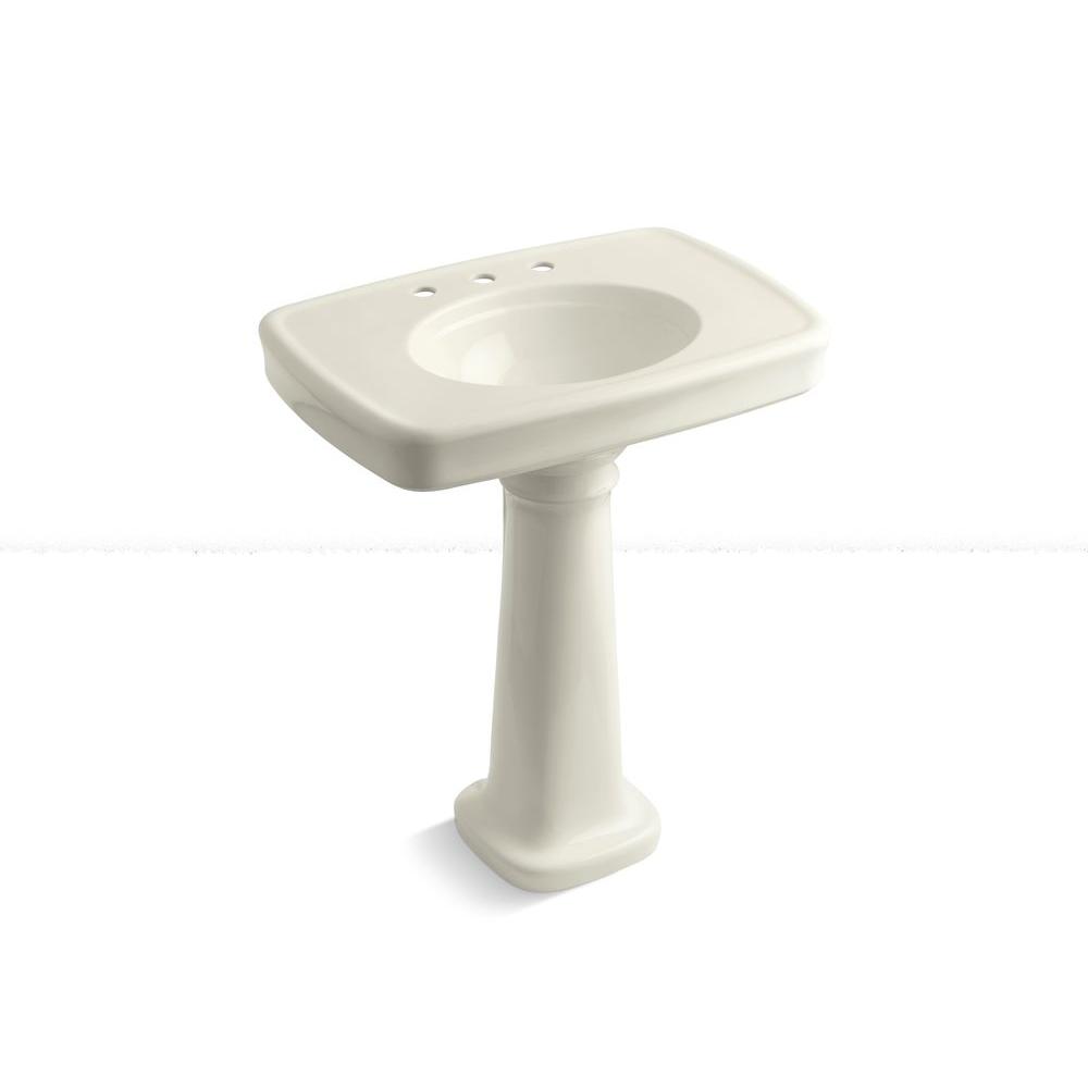 American Standard Ravenna Vitreous China 25 Pedestal Bathroom Sink Kohler K 2347 8 96 Biscuit Bancroft 30 Pedestal Bathroom Sink With