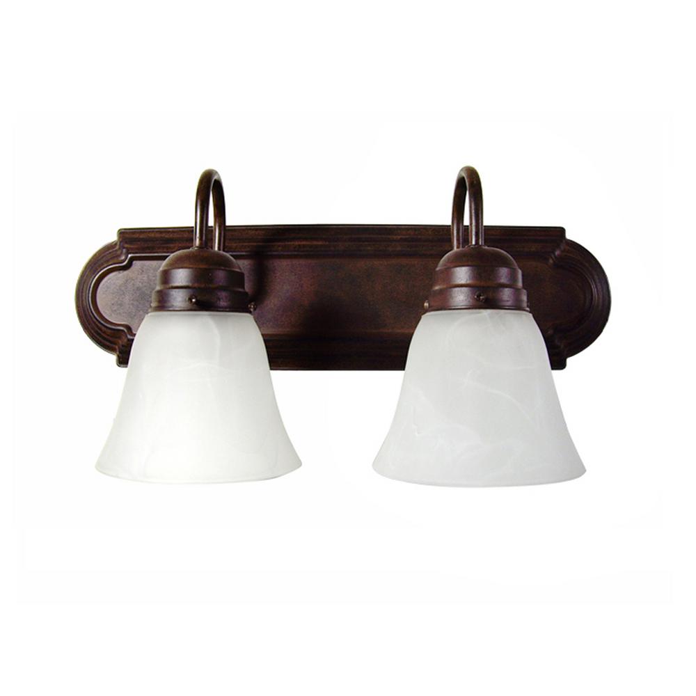 Y Decor Monica 2Light Dark Brown Bath Vanity LightL22DB The Home Depot