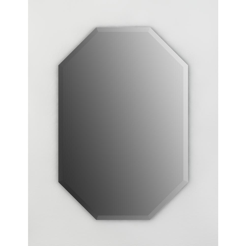 Delta 27 in. x 40 in. (L3) Octagonal Frameless TRUClarity Deluxe Glass