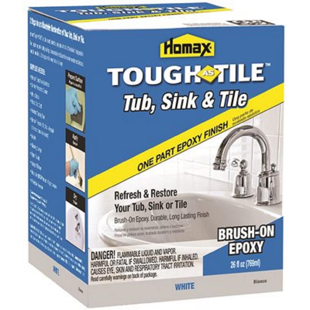 Homax Tough As Tile 28 oz. Tub Sink and Tile Epoxy Brushon in White