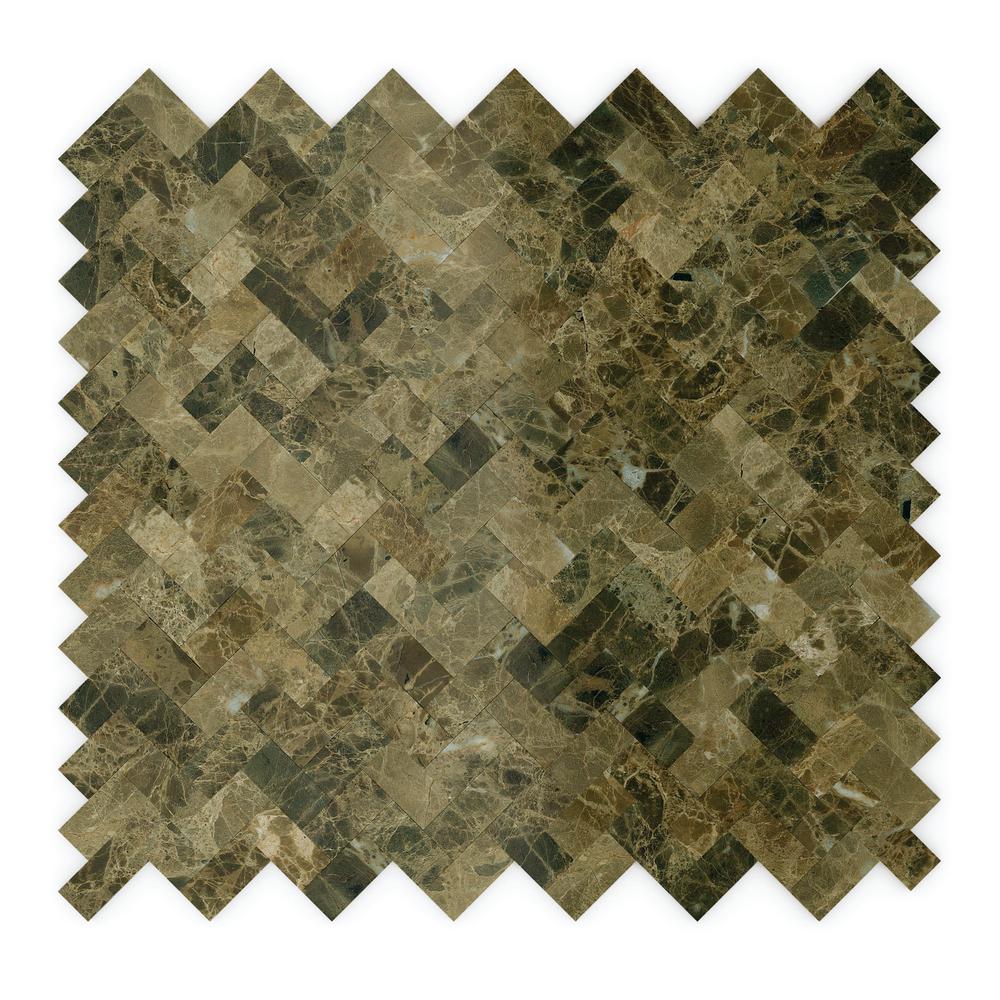 Brown Mosaic Tile Tile The Home Depot