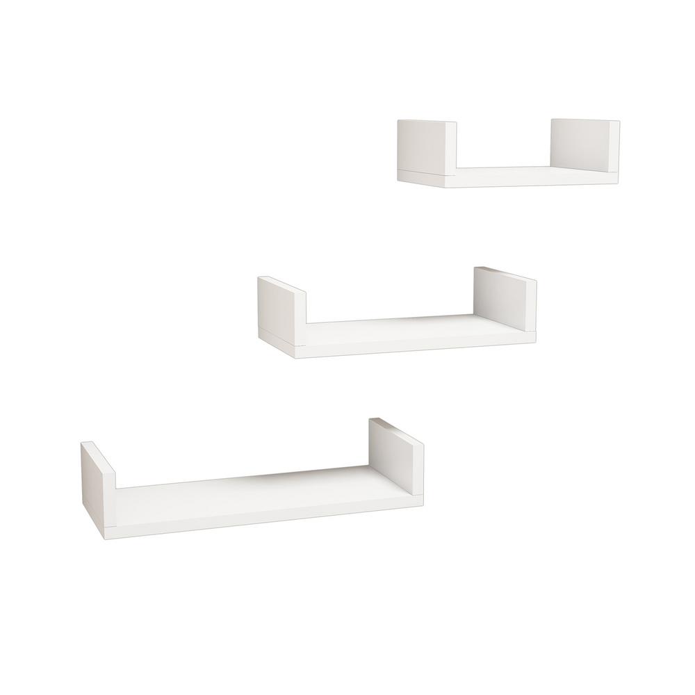 Shelf Boards White 6 Shelving Storage Organization The Westby White Modern Wall Shelf