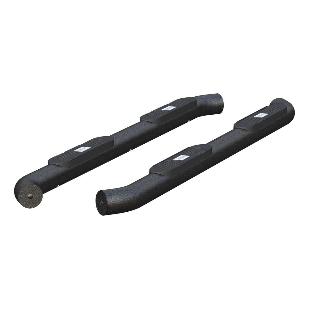 Aries Big Step 4Inch Round Black Aluminum Nerf Bars, Select Ram 1500AL235045 The Home Depot