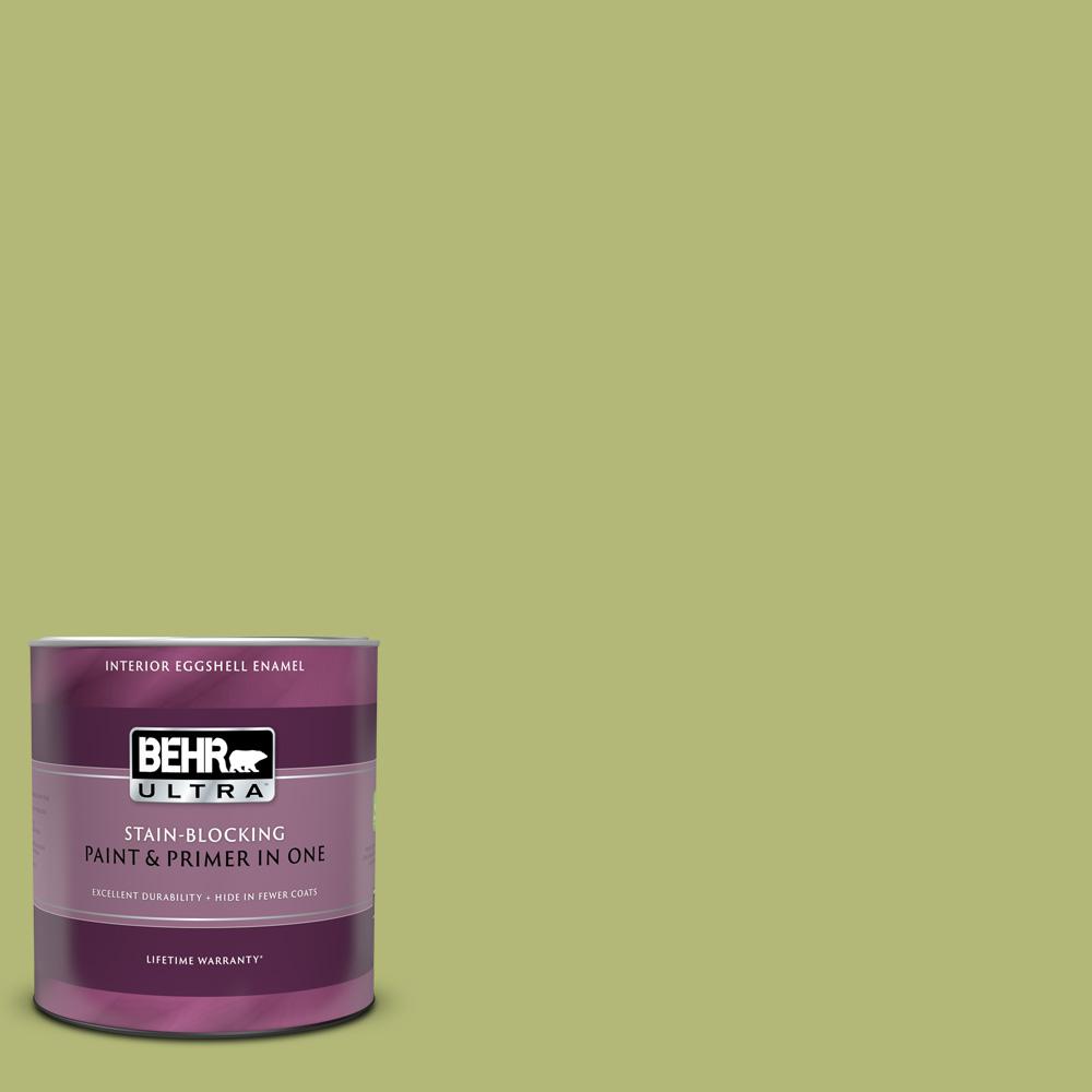 BEHR ULTRA 1 Qt. 410D4 Asparagus Eggshell Enamel Interior Paint and Primer in One275304 The