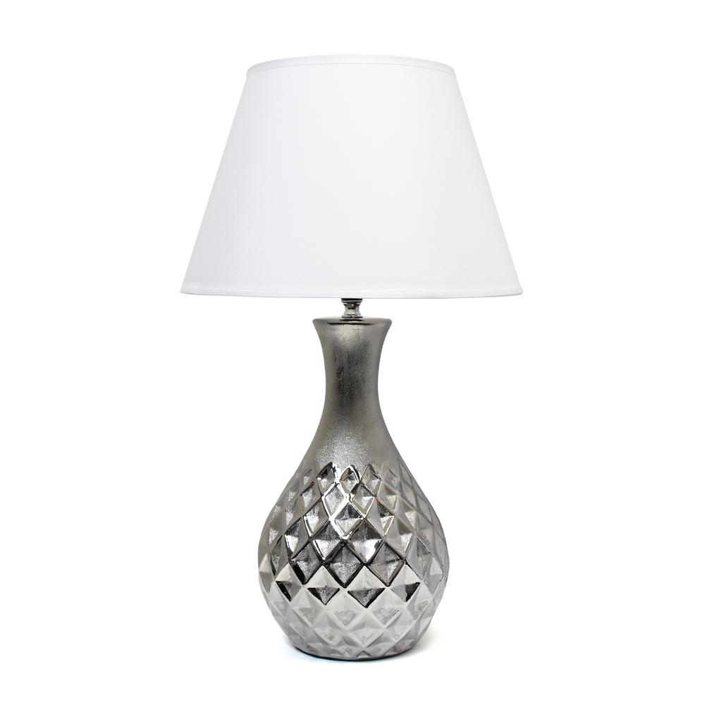 silver base lamp