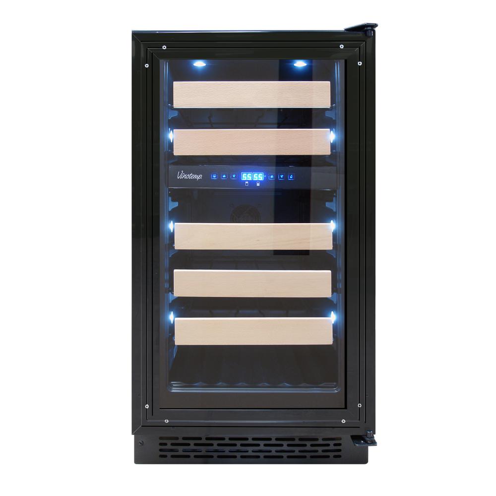 Vinotemp Panel Ready 18 in. 32Bottle Built In Wine CoolerVT18PR28