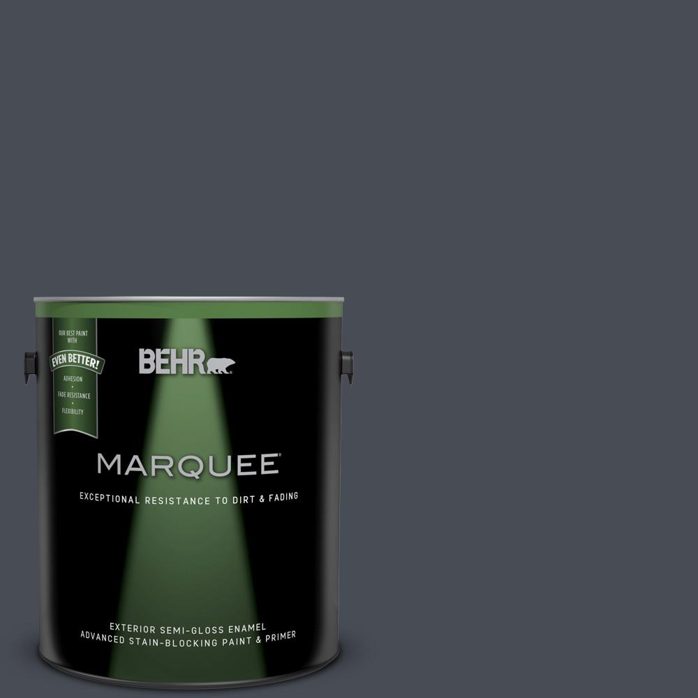 BEHR MARQUEE 1-gal. #PPU15-20 Poppy Seed Semi-Gloss Enamel ...