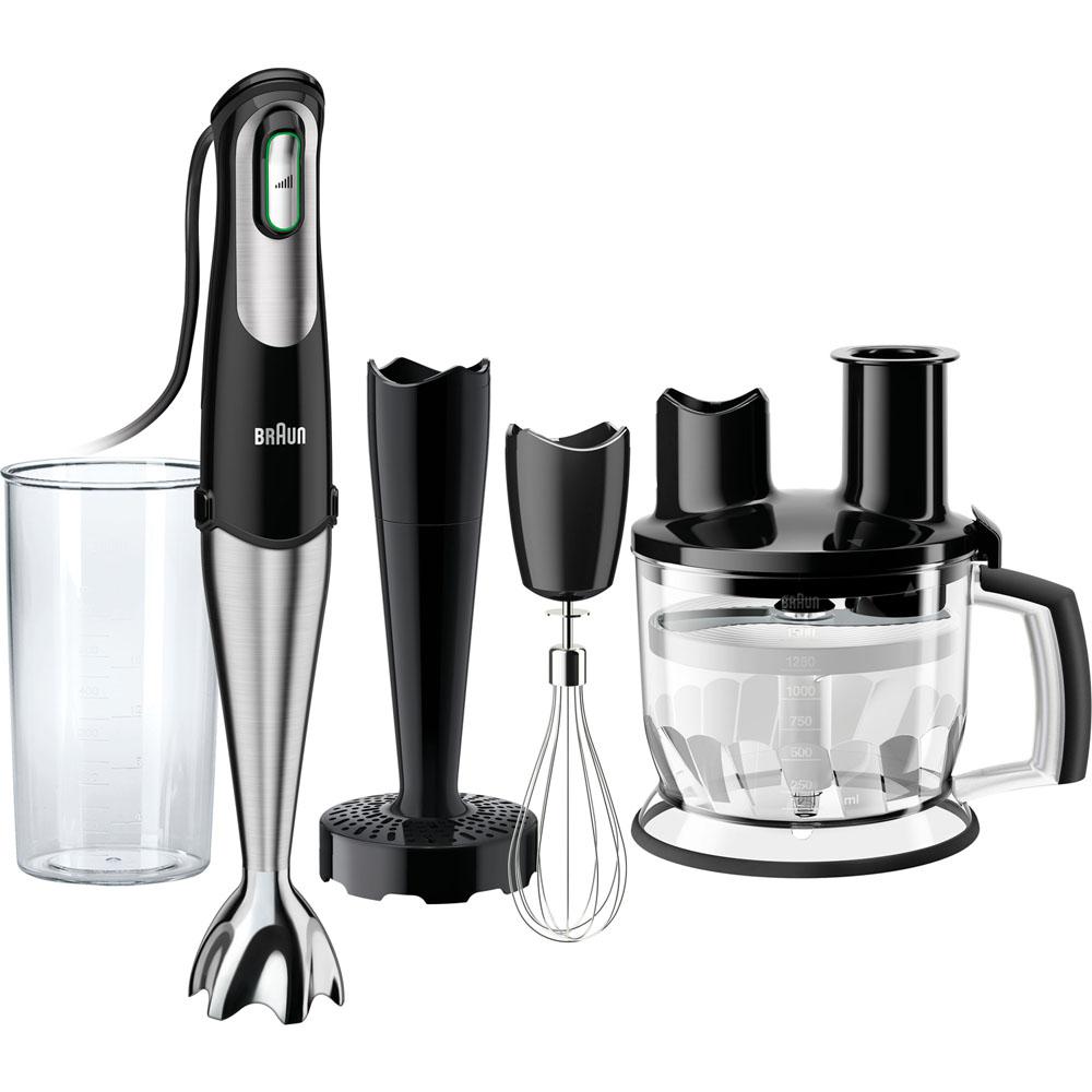 Braun MultiQuick7 Smart-Speed Black 6-Cup Immersion Blender with Food Processor by Braun