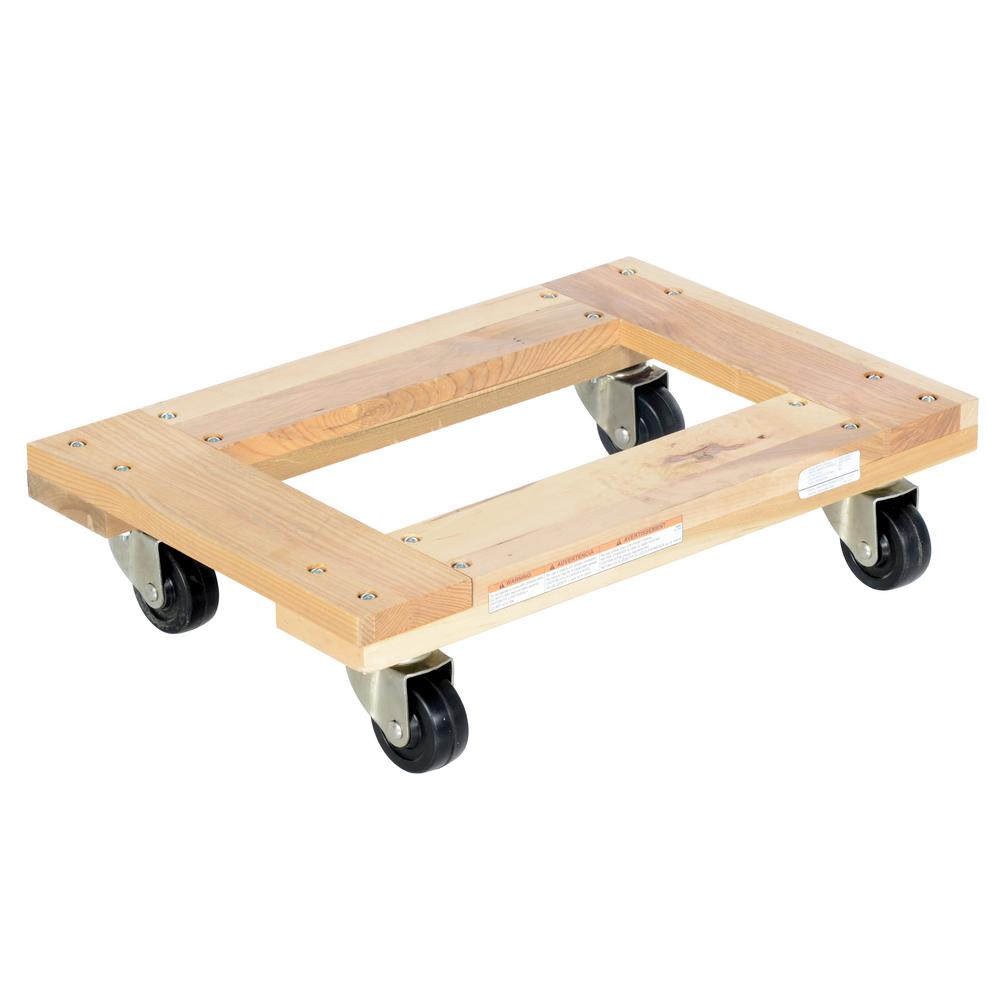 Vestil 16 in. x 24 in. 900 lb. Carpet End Hardwood DollyHDOC16249