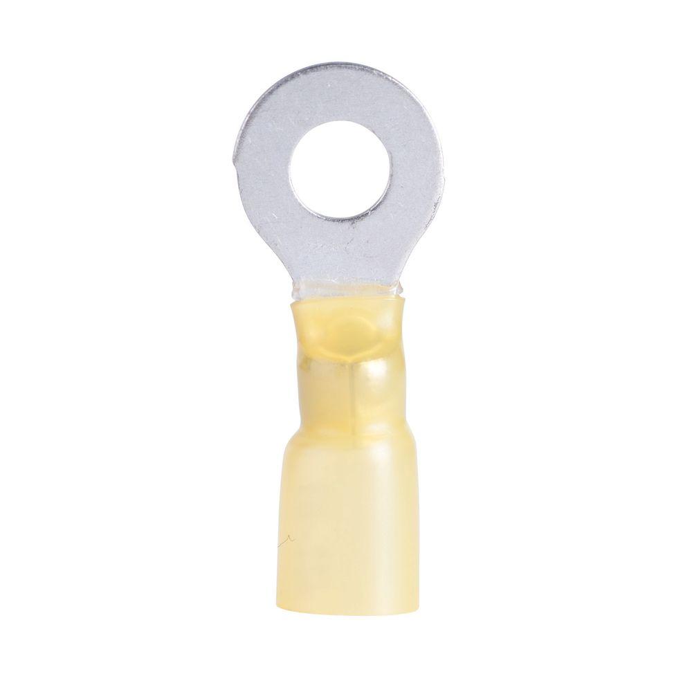 Gardner Bender 1210 AWG 810 Stud Ring Spade Terminal, Yellow (5Pack
