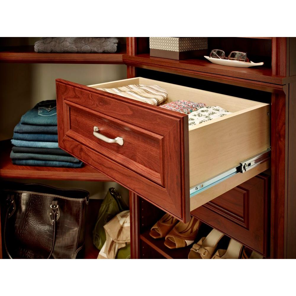 Closetmaid Impressions 8 7 In H X 21 54 In W Dark Cherry Wood 1