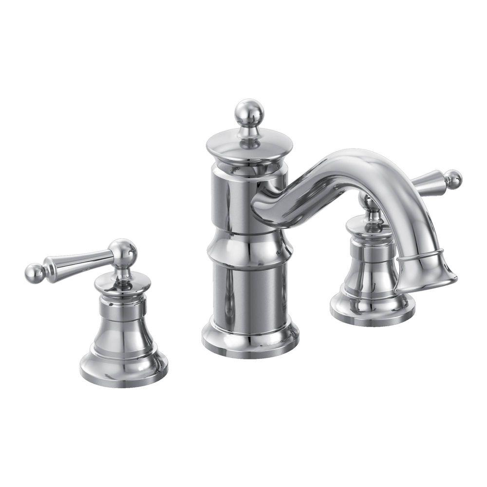 MOEN Chateau 2Handle DeckMount Roman Tub Faucet with BuiltIn