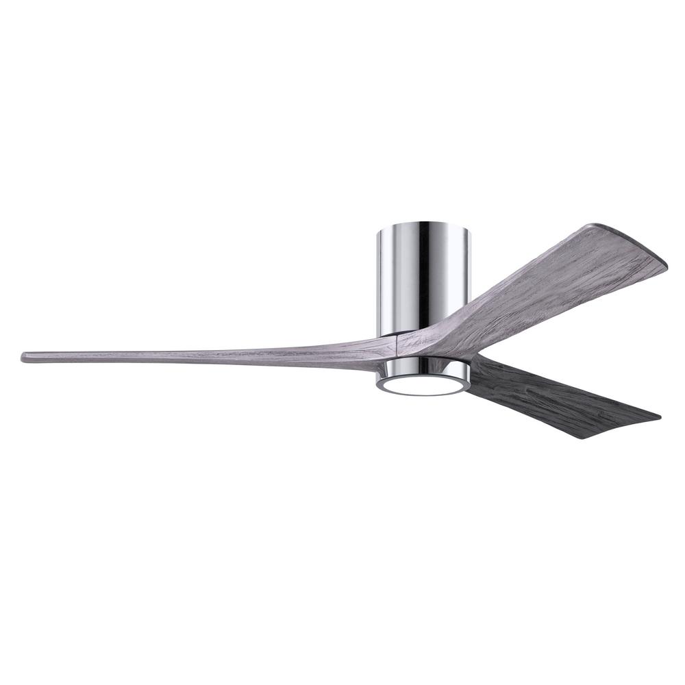 Atlas Irene 60 In Led Indoor Outdoor Damp Polished Chrome Ceiling Fan With Remote Control And Wall Control