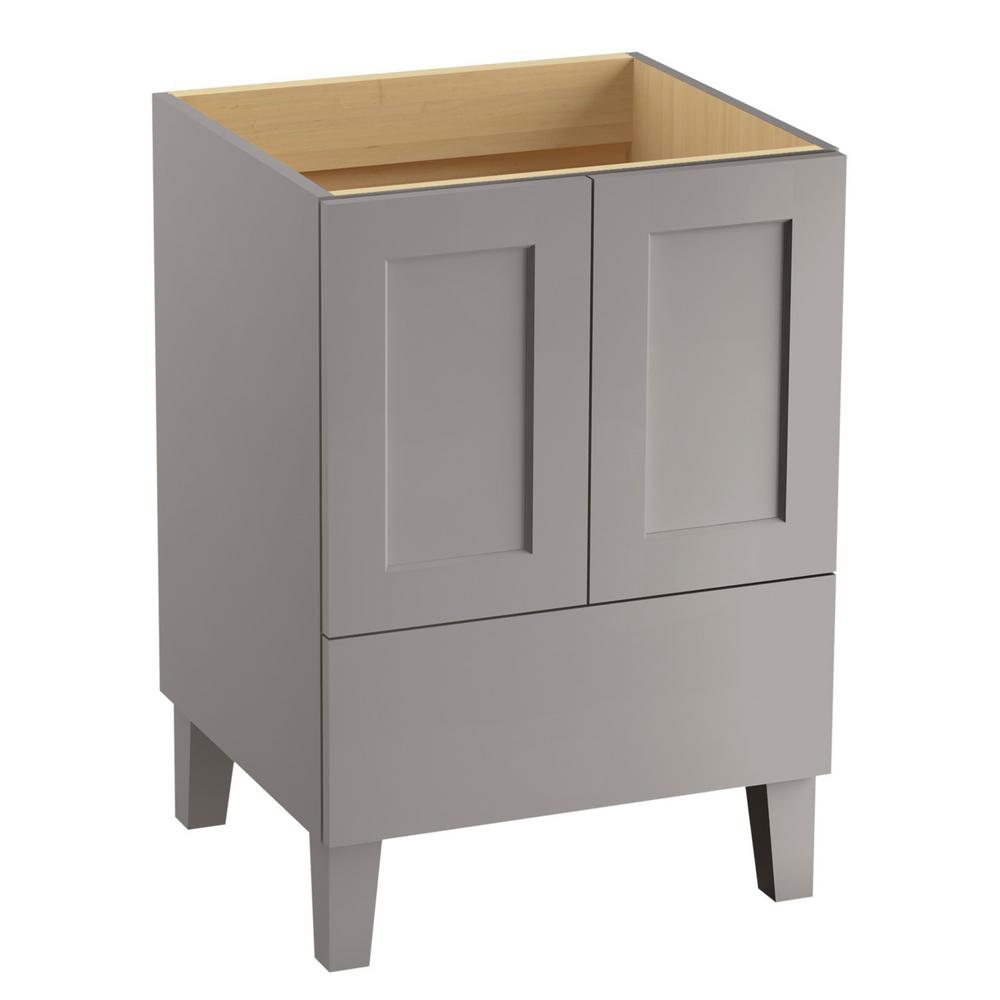 Kohler Poplin 24 In Vanity Cabinet Only Mohair Grey K 99527 Lg Kohler Poplin 24 In Vanity Cabinet Only Mohair Grey