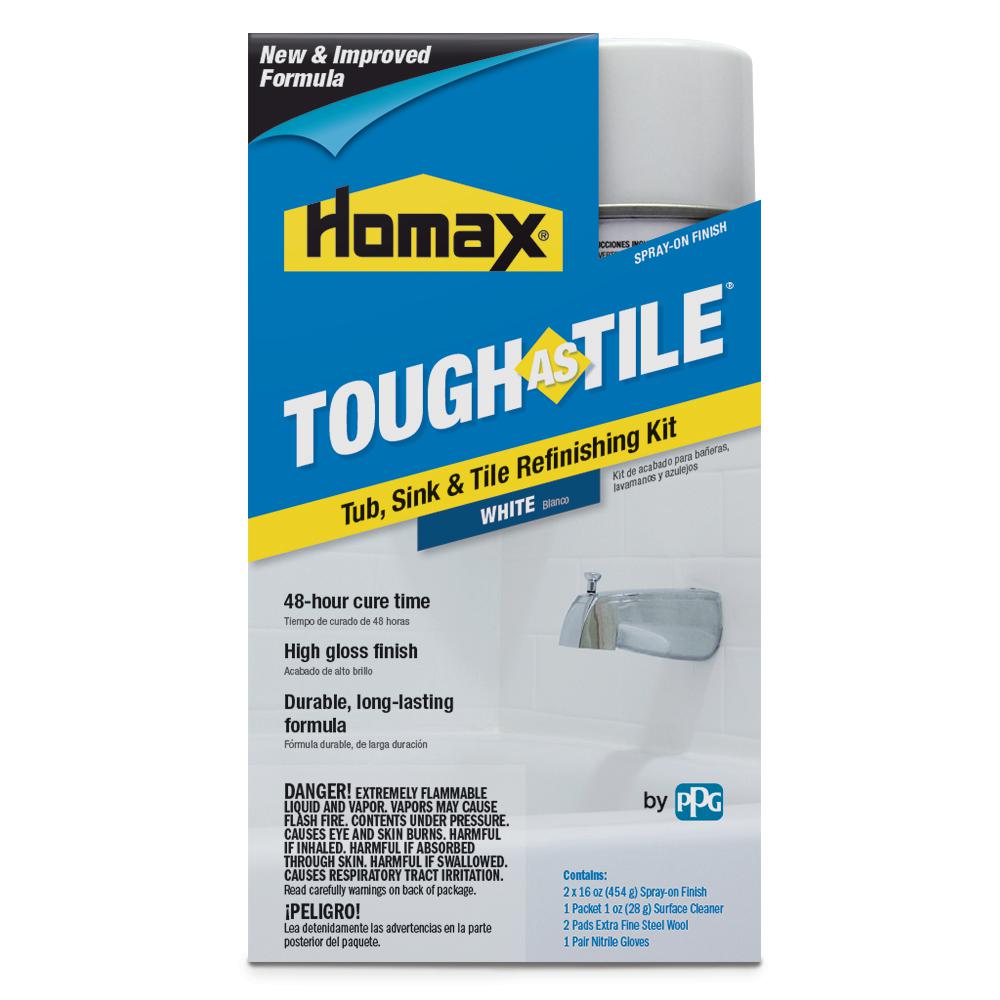 Homax 32 Oz White Tough As Tile One Part Aerosol Kit