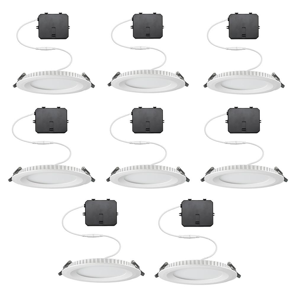ETi Canless Edgelit 5 in. Selectable Integrated LED Recessed Trim