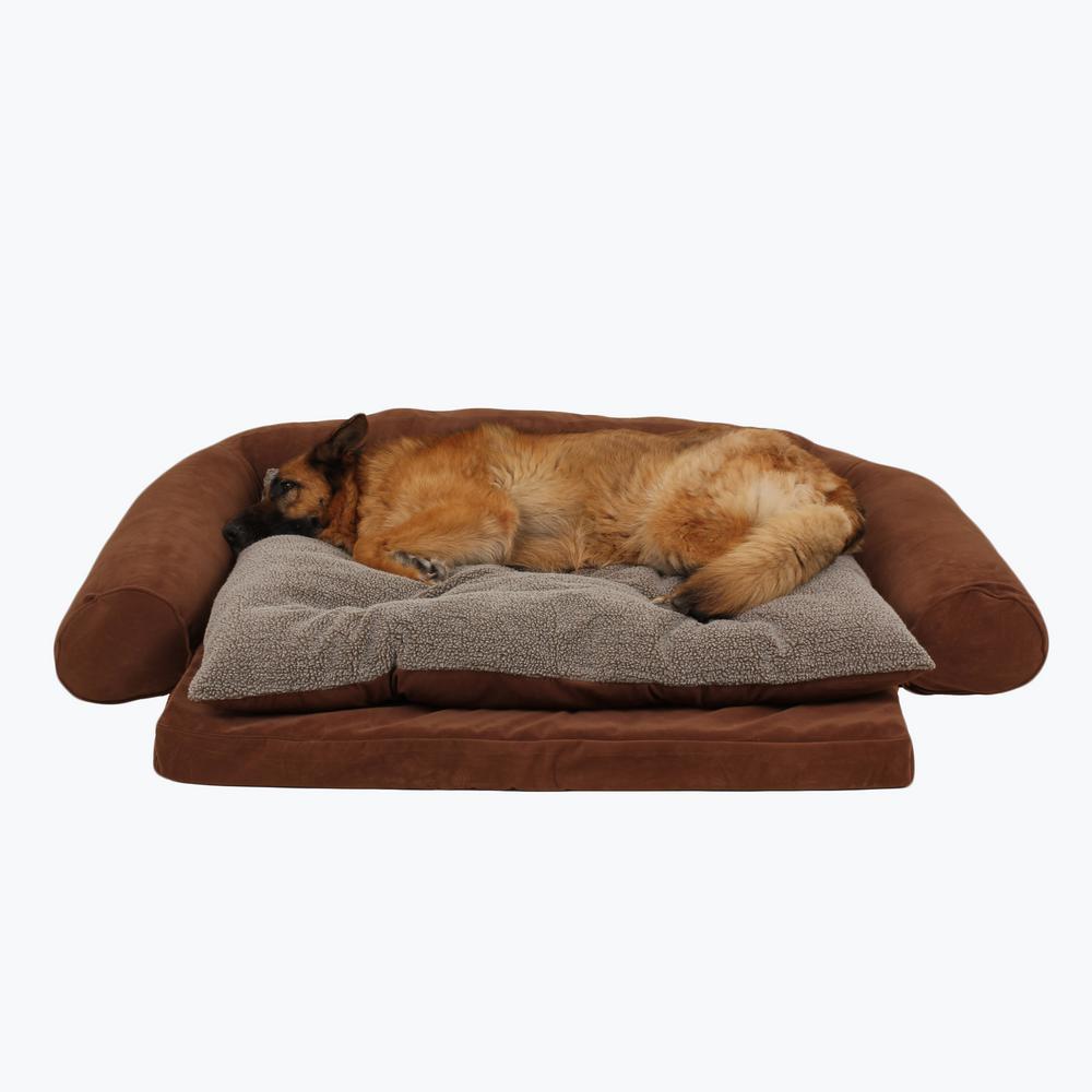 Large Ortho Sleeper Comfort Couch Pet Bed with Removable Cushion