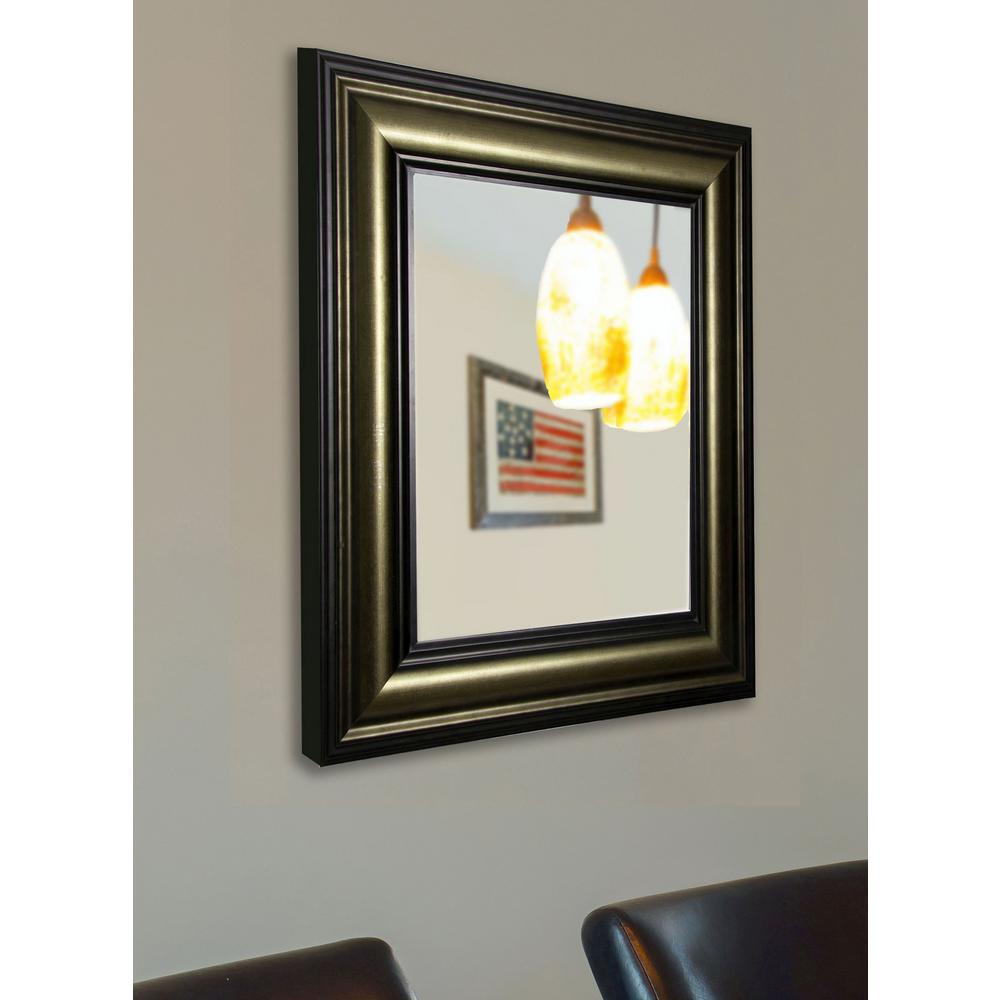 25 In X 29 Stepped Vintage Non Beveled Vanity Wall Mirror