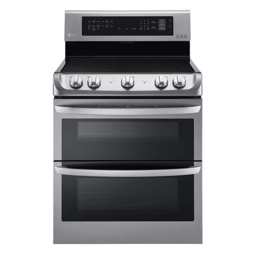 Lg Electronics 7 3 Cu Ft Double Oven Electric Range With Probake Double Oven Electric Range With Probake Convection Self Clean And