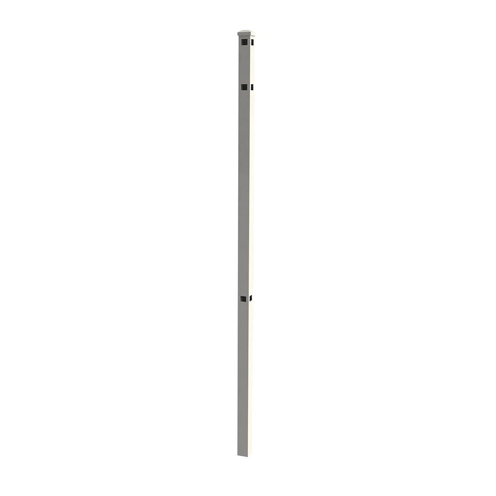 White Metal Fence Posts Metal Fencing The Home Depot