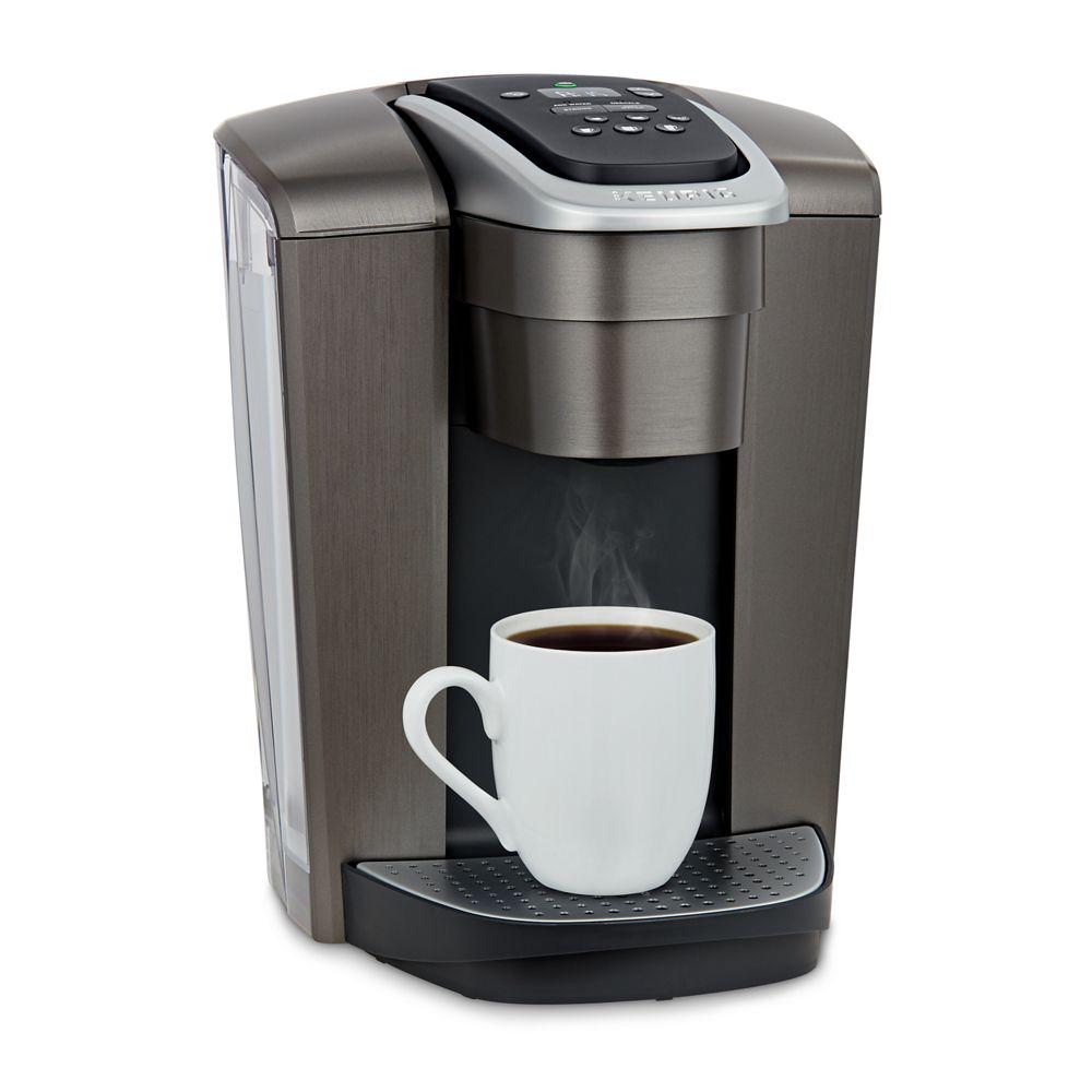 Keurig Green Mountain KElite Single Serve Coffee Maker in Brushed Slate 5000197490 The Home Depot