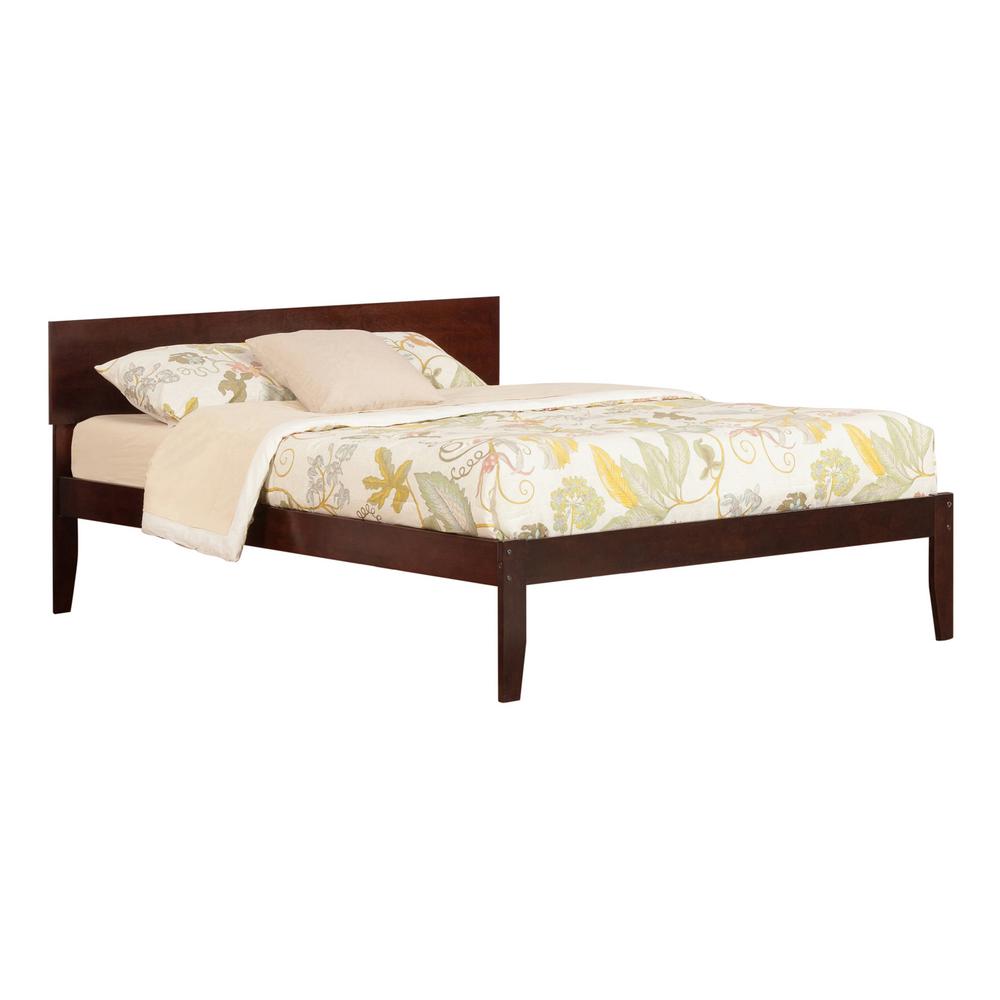 Atlantic Furniture Orlando Walnut Queen Platform Bed With Open Foot Atlantic Furniture Orlando Walnut Queen Platform Bed With Open Foot Board Ar8141004 The Home Depot