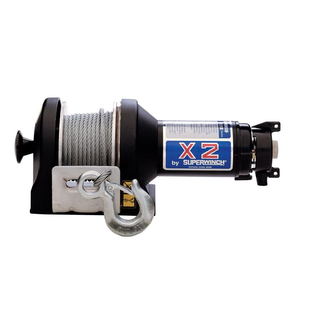 Superwinch X2F Series 12Volt DC Utility Winch with Hawse Fairlead and