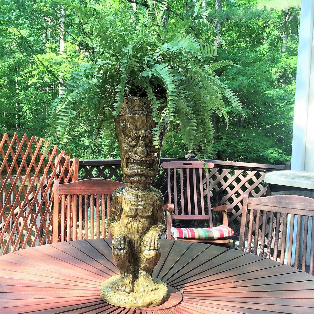 Homestyles 24 In Friki Tiki Full Tikette With Large Planter Makaha Face Natural Finish Beach And Garden Statue 14114 The Home Depot - Tiki Garden Statue Planter Homestyles 24 In Friki Tiki Full Tikette With Large Planter Makaha Face Natural Finish Beach And Garden Statue 14114 The Home Depot - Tiki Garden Statue Planter