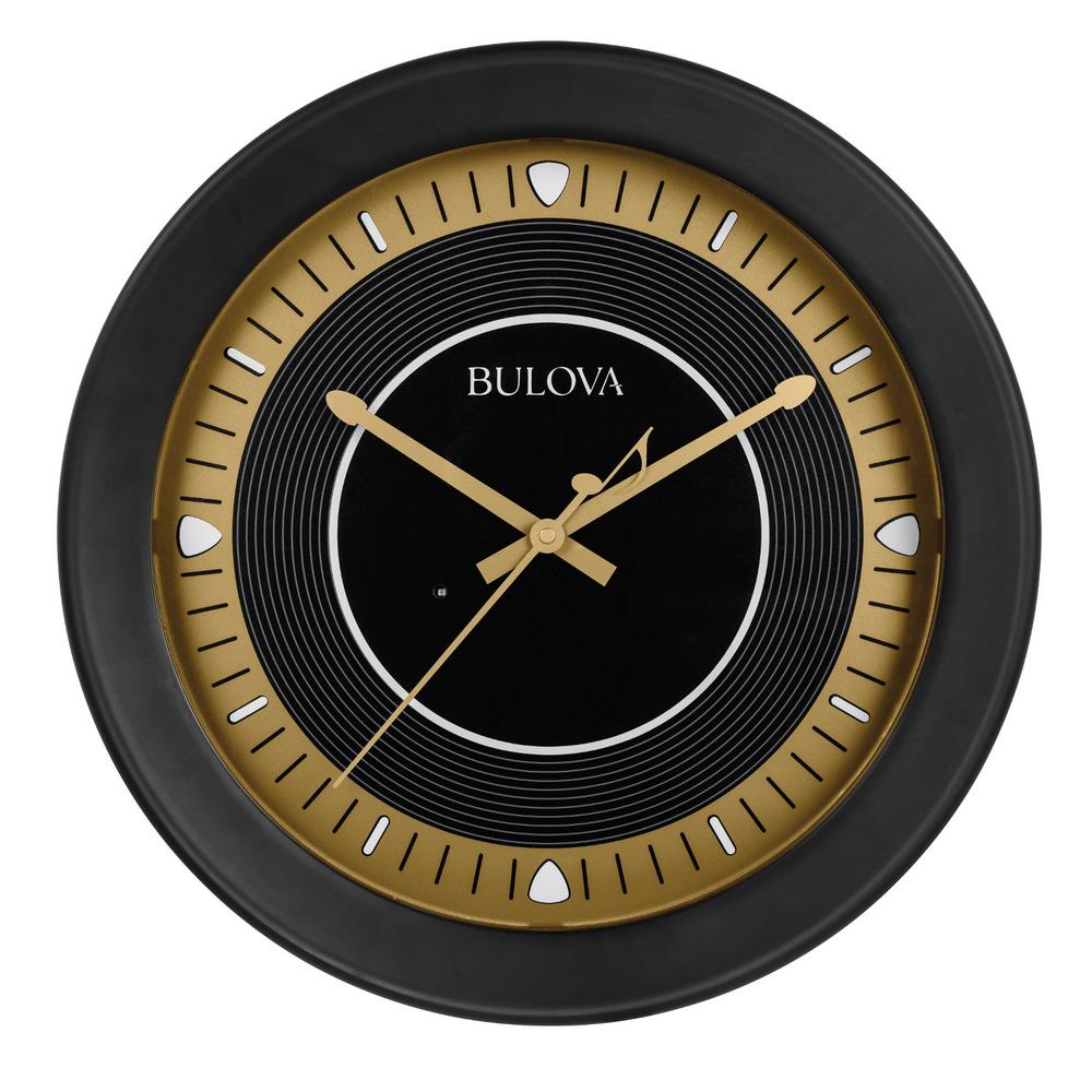 Bulova 16.5 in. H x 16.5 in. W Round Wall Clock with Bluetooth