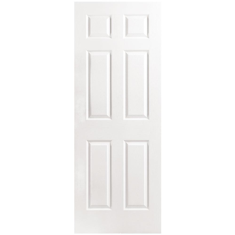 Masonite 32 In X 80 In 6 Panel Split Jamb Hollow Core Textured