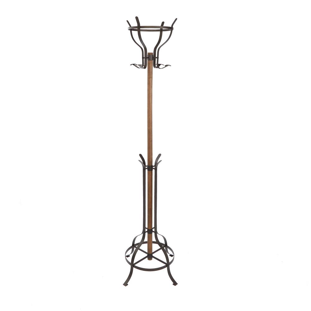 Umbrella Holder Coat Racks Entryway Furniture The Home Depot Egan Black Coat Rack