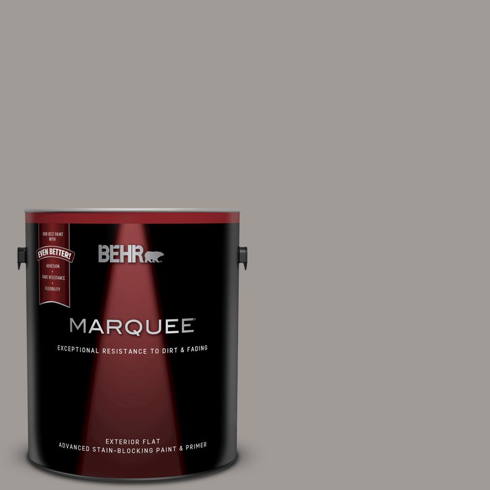 BEHR MARQUEE 1 Gal. #PPU18-15 Fashion Gray Flat Exterior Paint And ...