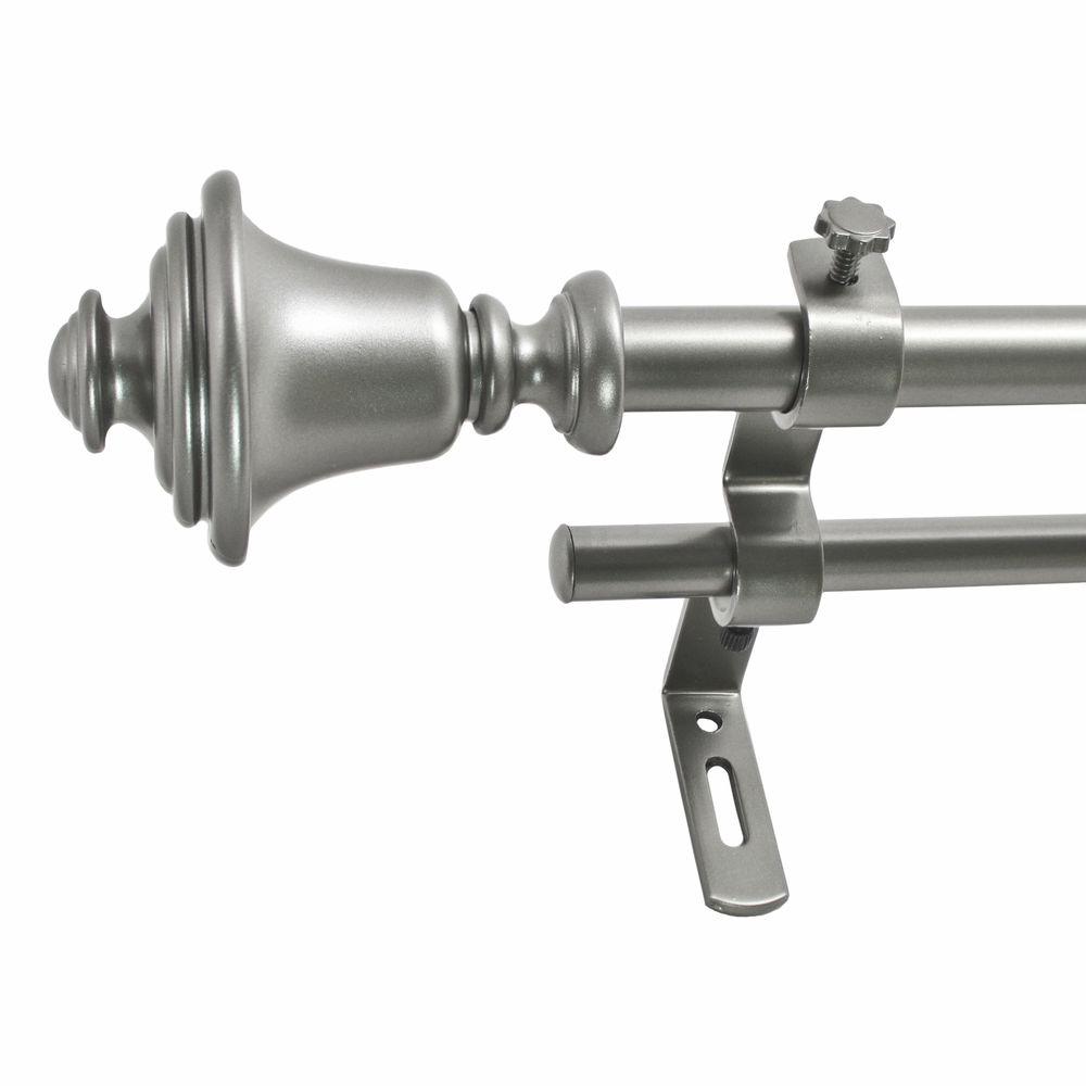 Montevilla 48 In 86 In 5 8 In Bell Double Rod Set In Dark