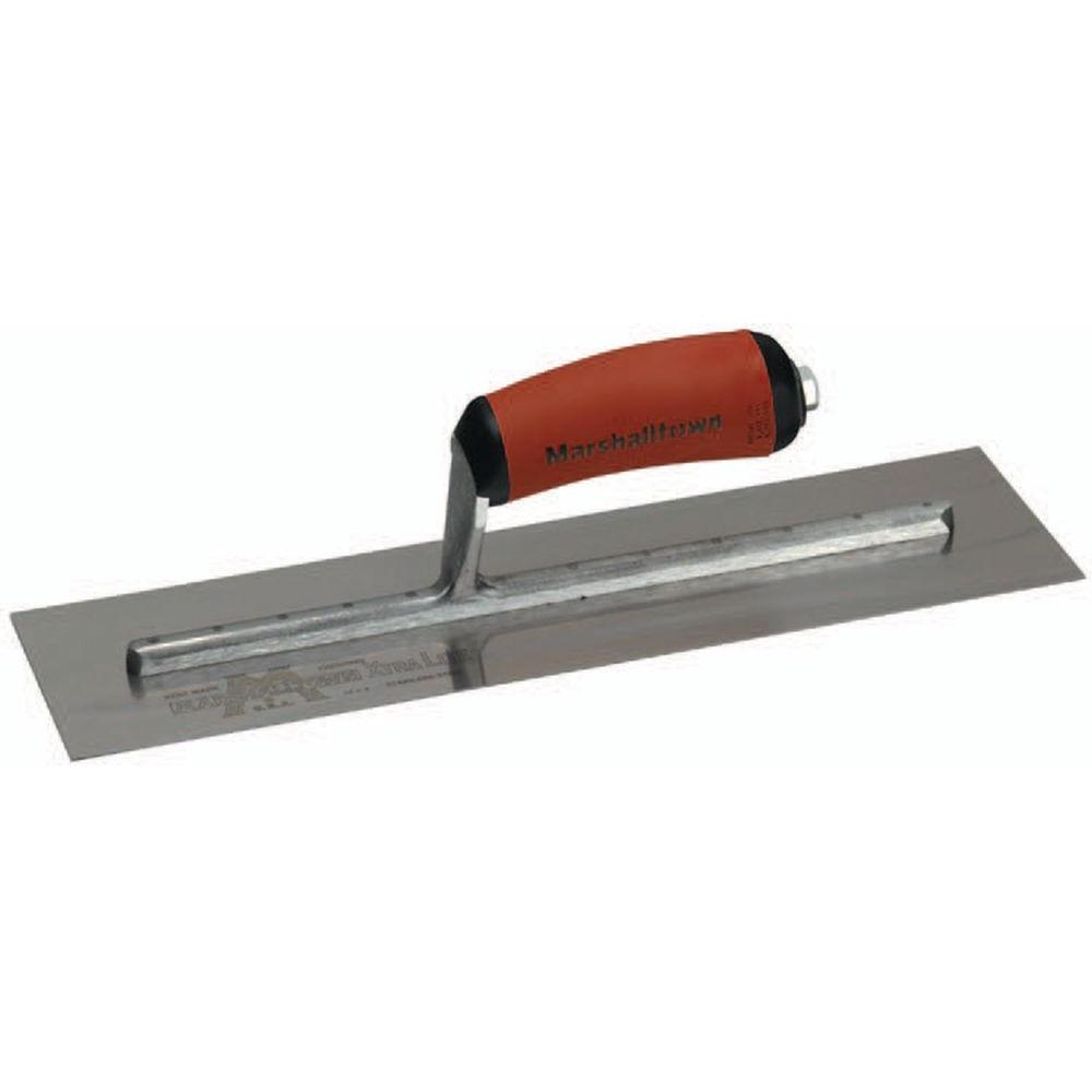 Marshalltown 18 inch x 4 inch Straight Durasoft Handle Finishing Trowel by Marshalltown
