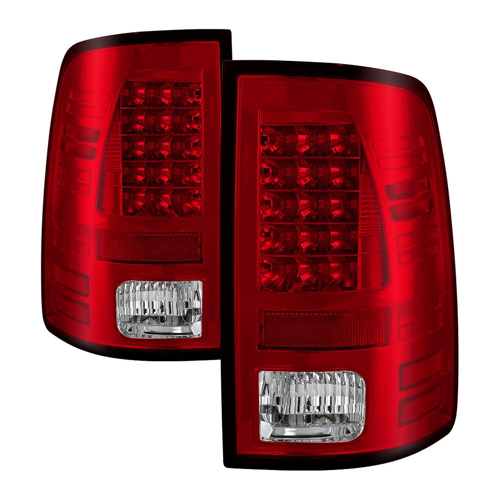 Spyder Auto Dodge Ram 1500 09 18 2500 3500 10 Led Tail Dodge Ram 1500 09 18 2500 3500 10 Led Tail Lights Not Compatible With Model Red Clear