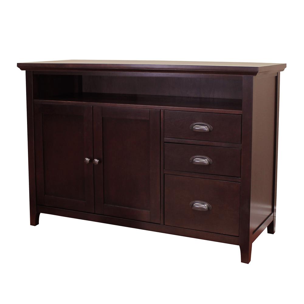 Donnieann Lindendale Espresso Sofa Buffet Table 707152 The Home
