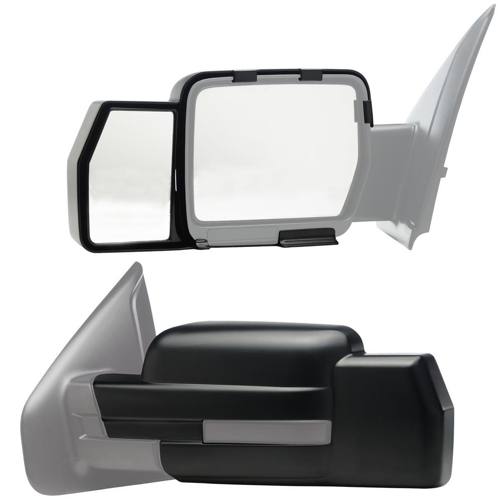 Snap Zap Clip On Towing Mirror Set For 2009 2014 Ford F 150 81810 The Home Depot