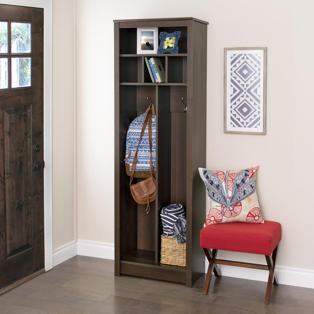 Prepac Espresso Wall Mounted Coat Rack Esoh 0009 1 The Home Depot Prepac Espresso Wall Mounted Coat Rack