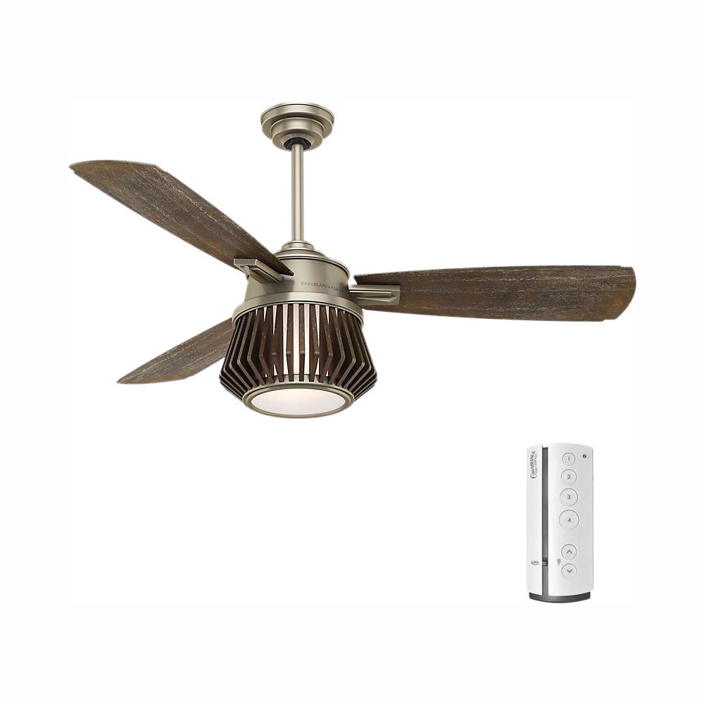 Casablanca Glen Arbor 56 In Led Indoor Metallic Birch Ceiling Fan