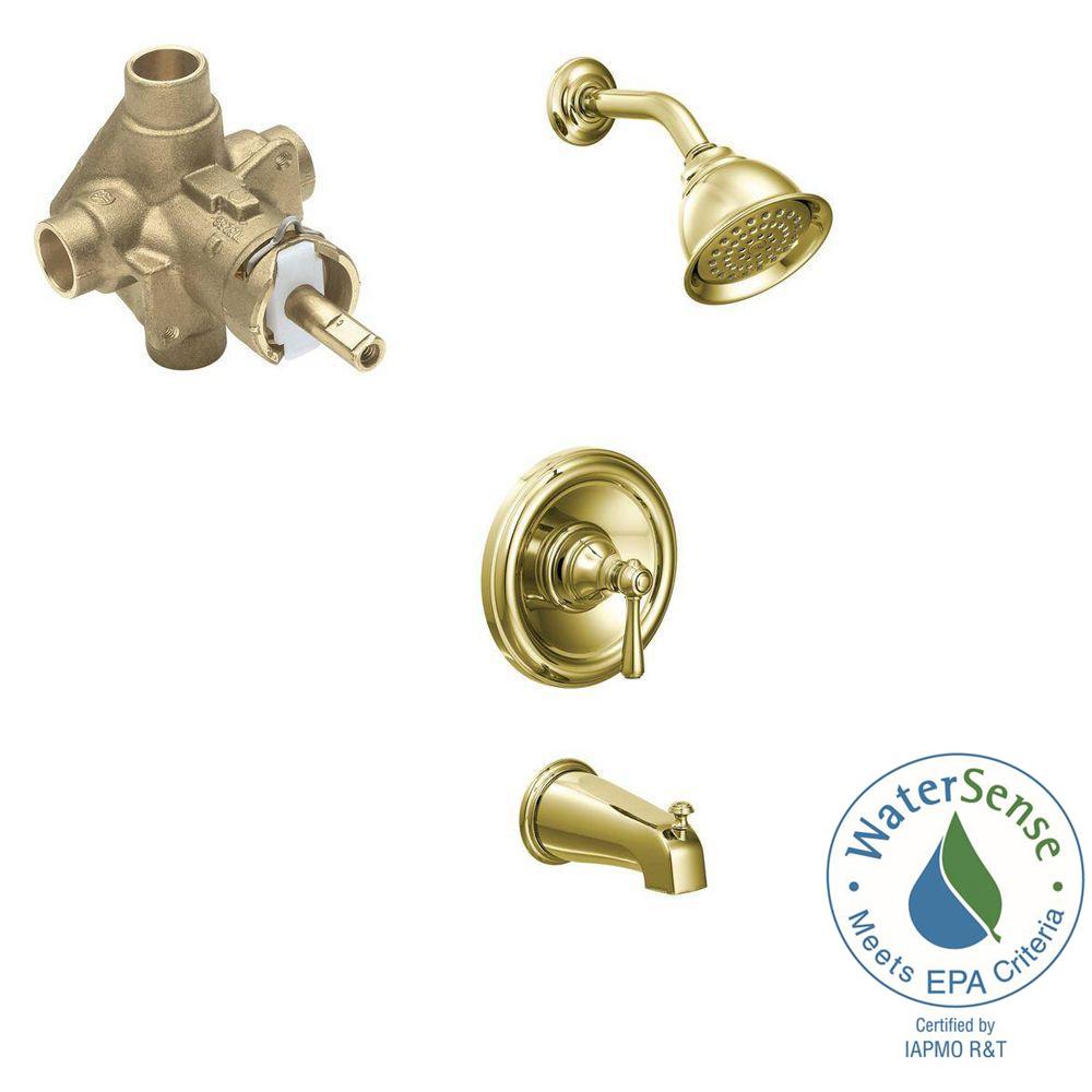 MOEN Kingsley SingleHandle 1Spray PosiTemp Tub and Shower Faucet Trim