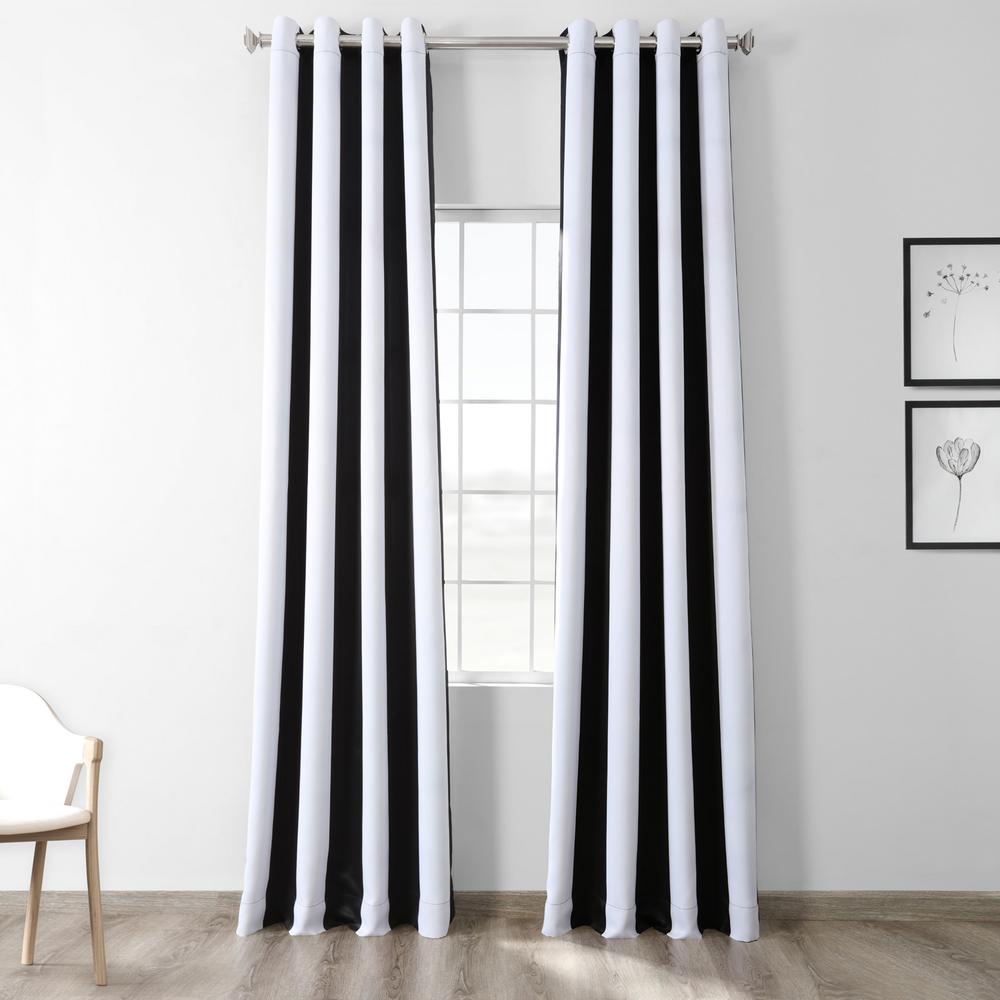 Exclusive Fabrics Furnishings Semi Opaque Awning Black And White
