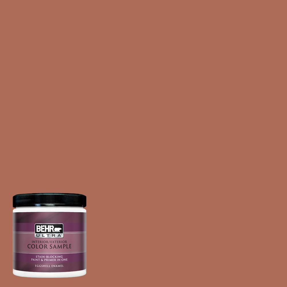 Behr Ultra 8 Oz Bxc 39 Sunset Orange Eggshell Enamel Interior