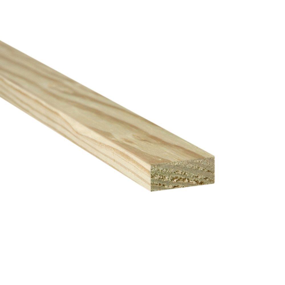 Weathershield 1 In X 8 In X 8 Ft Pressure Treated Board 163613 The